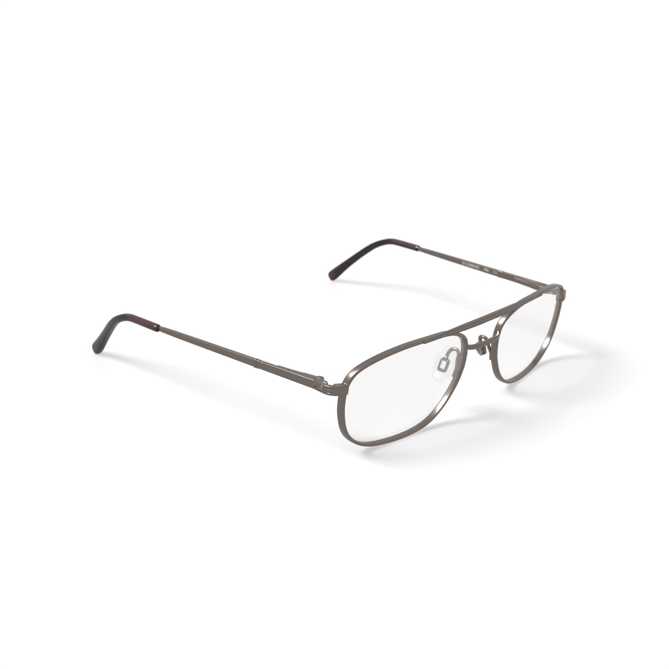 Stetson Men's ST169 Rectangular Prescription Eyeglasses with Case, Gunmetal
