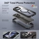 thumbnail image 3 of Funda ESR para iPhone 15 Pro Max con Soporte, MagSafe Transparente Negra, 3 of 9