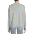 thumbnail image 2 of Dreamers by Debut Women’s Oversized V-Neck Sweater with Long Sleeves, Midweight, Sizes XS-XL, 2 of 5