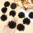 thumbnail image 3 of 12Pcs 3D Chiffon Flower Black Mesh Fabric Flowers Sewing Fabric Appliques Headband Embellishments Ornament Accessories Chiffon Lace Flower for DIY Craft Wedding Decor, 3 of 6
