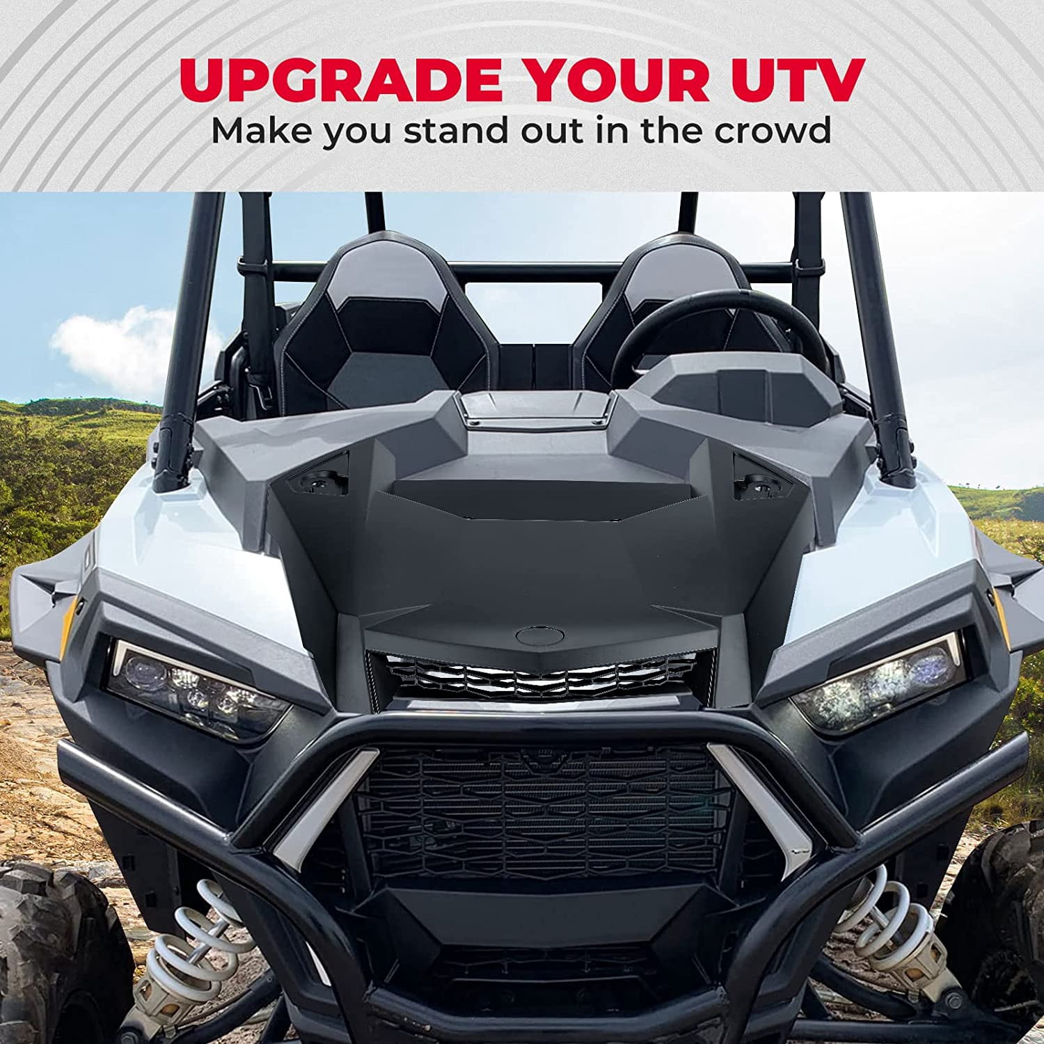 KEMIMOTO Hood Scoop Air Intake Kit Compatible with 2019-2023 Polaris RZR XP 1000 XP / 4 1000 / Turbo S/Turbo 4 S