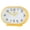 Yellow, variant on Oval Home Analog Alarm Clock Battery Operated for Office Living Room Bedroom Kitchen School Bedside Desk Multifunctional Alarm Clock