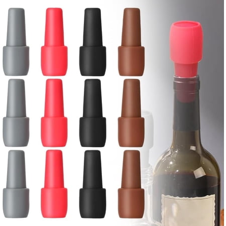 Silicone Wine Stopper for Wine Bottles Reusable Airtight Bottle Cap for Champagne Beer Universal Wine Preserver