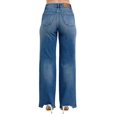 thumbnail image 4 of Judy Blue Full Size High Waist Tummy Control Chew Hem Destroy Wide Jeans Plus Size, 4 of 8