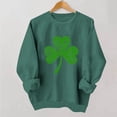 thumbnail image 2 of St. Patrick's Day Sweatshirt for Women Lucky Shamrock Long Sleeve Shirt Ireland Clover Print Pullover Tops 2026 Spring Fall Outfits, 2 of 6