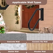 Wall Mounted Handrail for Outdoor Steps, Standing Grab Bar Stair Handrail(18.9)