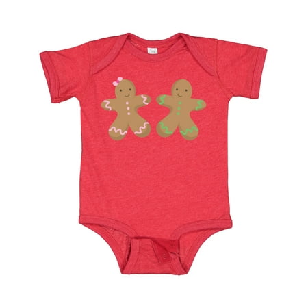 

Inktastic Twin Gingerbread Boy and Girl Co Gift Baby Boy or Baby Girl Bodysuit