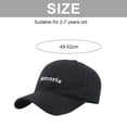 thumbnail image 2 of Gorra de béisbol ajustable de 49 a 52 cm con circunferencia de sombrero para primavera y verano, gorras para el sol para niños y niñas, gorras protectoras solares para niños, 2 of 5