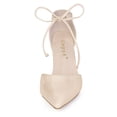 thumbnail image 2 of Unique Bargains Women's Ankle Tie Block Heel Pointed Toe Dress Pumps, 2 of 7