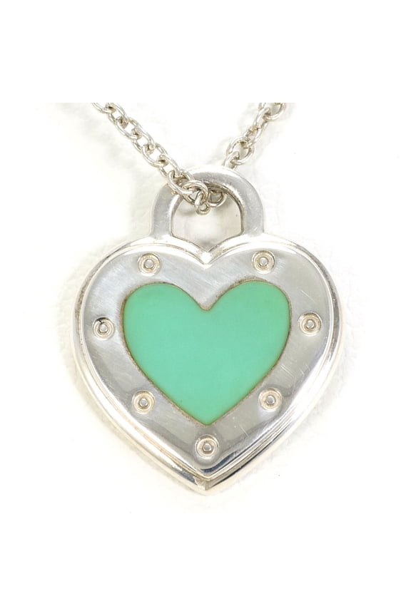 Pre-Owned Tiffany & Co. Return to Heart Tag Silver Necklace, Total Weight 2.8g, 45cm ...