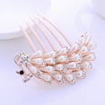 thumbnail image 3 of Eoperou Hair Comb High-end Easy to Use Sparkling Five Teeth Rhinestone Hair Barrette Hair Styling Accessories, 3 of 8