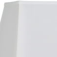 thumbnail image 4 of White Large Rectangular Lamp Shade 14"" Wide x 6"" Deep at Top and 18"" Wide x 12"" Deep at Bottom and 12"" Height (Spider) Replacement with Harp and Finial - Springcrest, 4 of 4