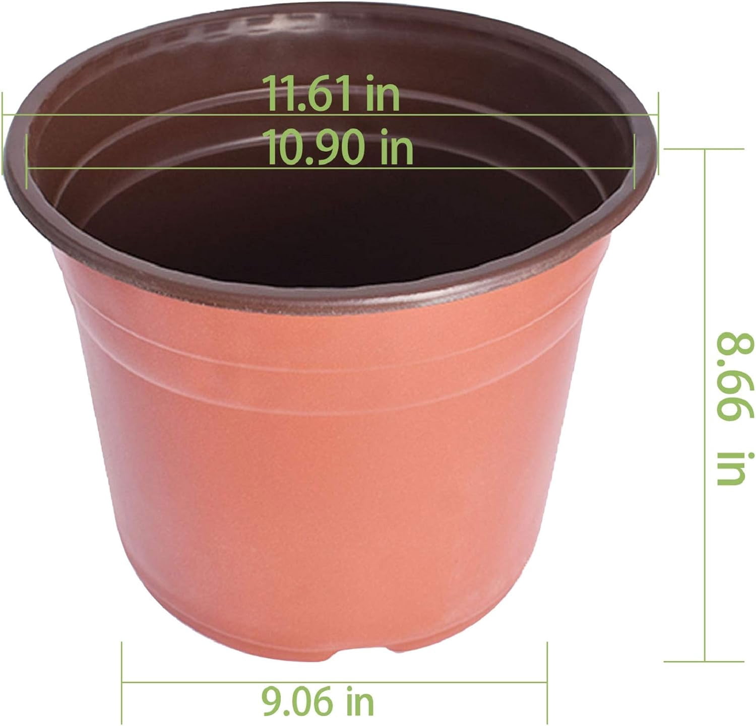 SHZAITOR 50 Packs 11.6 Inches Plastic Plant Nursery Pots, Seed Starting Pot Flower Plant Container Fit for Succulents, Seedlings, Cuttings, Transplanting