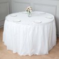 thumbnail image 2 of Efavormart 14FT White 10 Mil Thick | Pleated Plastic Table Skirts - Disposable Table Skirt Spill Proof, 2 of 5