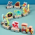 thumbnail image 3 of Wooden Magnetic 11-Joint Small Train Toy, Creative Magnetic Train for Imaginative Play and Learning Gift, 3 of 7