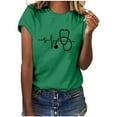 thumbnail image 2 of Camiseta de manga corta con estampado de día de la enfermera para mujer OAVQHLG3B Store lin121212, 2 of 5