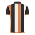 thumbnail image 4 of zfhfof Mens Polo Shirts Quarter Zip Shirts Casual Stripe Classic Lightweight Short Sleeve Golf T Shirt, 4 of 5