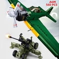 thumbnail image 4 of Tanque de batalla militar de los EE. UU., Sherman, Panzer, F4U-1, Corsair, modelo, bloques de construcción, WW2, vehículo del Ejército de la Guerra del Pacífico, figuras de soldado, juguete, 2023, 4 of 4