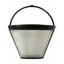 2Pcs Reusable Coffee Filter Basket, No.4 Cone Coffee Maker Filters, for Ninja and Cuisinart Coffee Maker Machines Brewers Filter Replacement