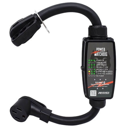 Power Watchdog PWD50 Smart RV Portable Surge Protector 50 Amp - Patented Bluetooth Connectivity - Monitor Voltage/Amperage/Wattage - IP65 Water-Resistant