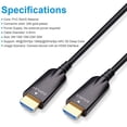thumbnail image 3 of Cable HDMI DTech de fibra óptica 4K 30 Hz 1080p 60 Hz 75 pies negro, 3 of 7