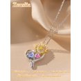 thumbnail image 2 of Sunflower Gifts for Women Birthstone necklace S925 sterling silver, 2 of 6