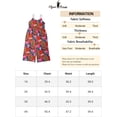 thumbnail image 6 of CURVY GLAM Plus Size Jumpsuits for Women Sleeveless Adjustable Spaghetti Strap Stretchy Long Pant Romper Jumpsuit 3X Hot Pink, 6 of 6