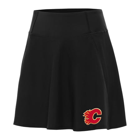 Women s Antigua Black Calgary Flames Chip Skort