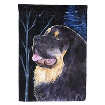 Carolines Treasures SS8552-FLAG-PARENT Starry Night Tibetan Mastiff Flag multicolor