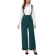 thumbnail image 1 of INSPIRAR CHIC Mono de Mujer con Tirantes Ajustables y Pierna Ancha, Mono con Tirantes, XL Verde, 1 of 6