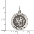 thumbnail image 3 of FB Jewels Sterling Silver Antiqued Saint Luke Medal, 3 of 4