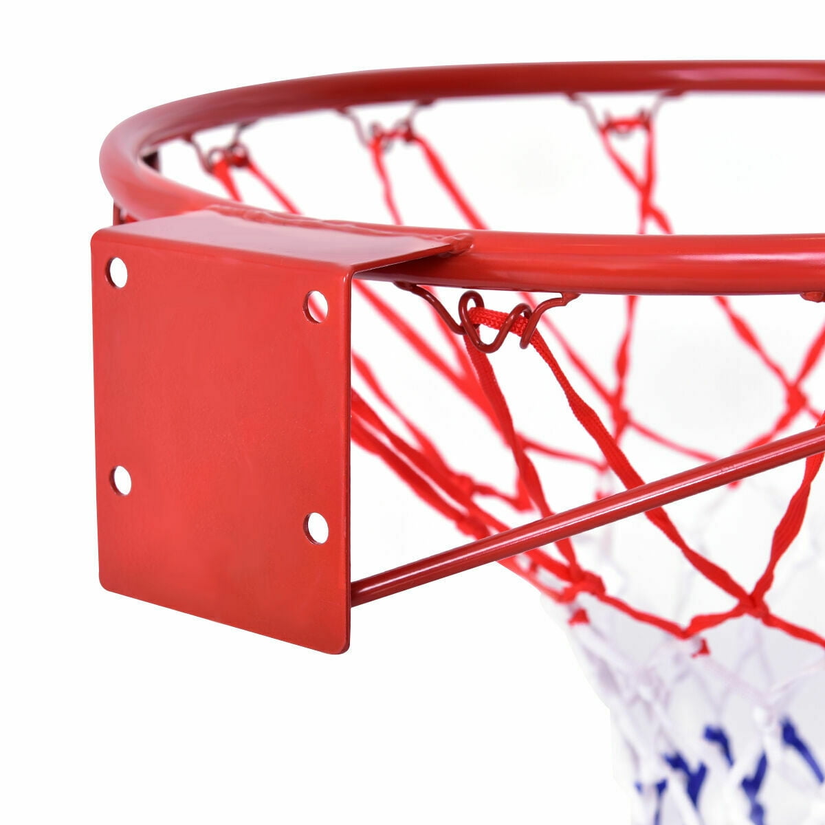 Gymax 18'' Basketball Ring Hoop Net Outdoor Hanging Basket