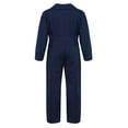 thumbnail image 2 of Venjoe Kids Boys Mechanic Costume Dance Coveralls Long Sleeve Overalls Jumpsuit Boiler Suit Halloween Dark Blue 12, 2 of 5
