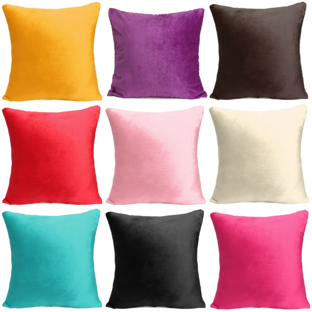 solid color throw pillows