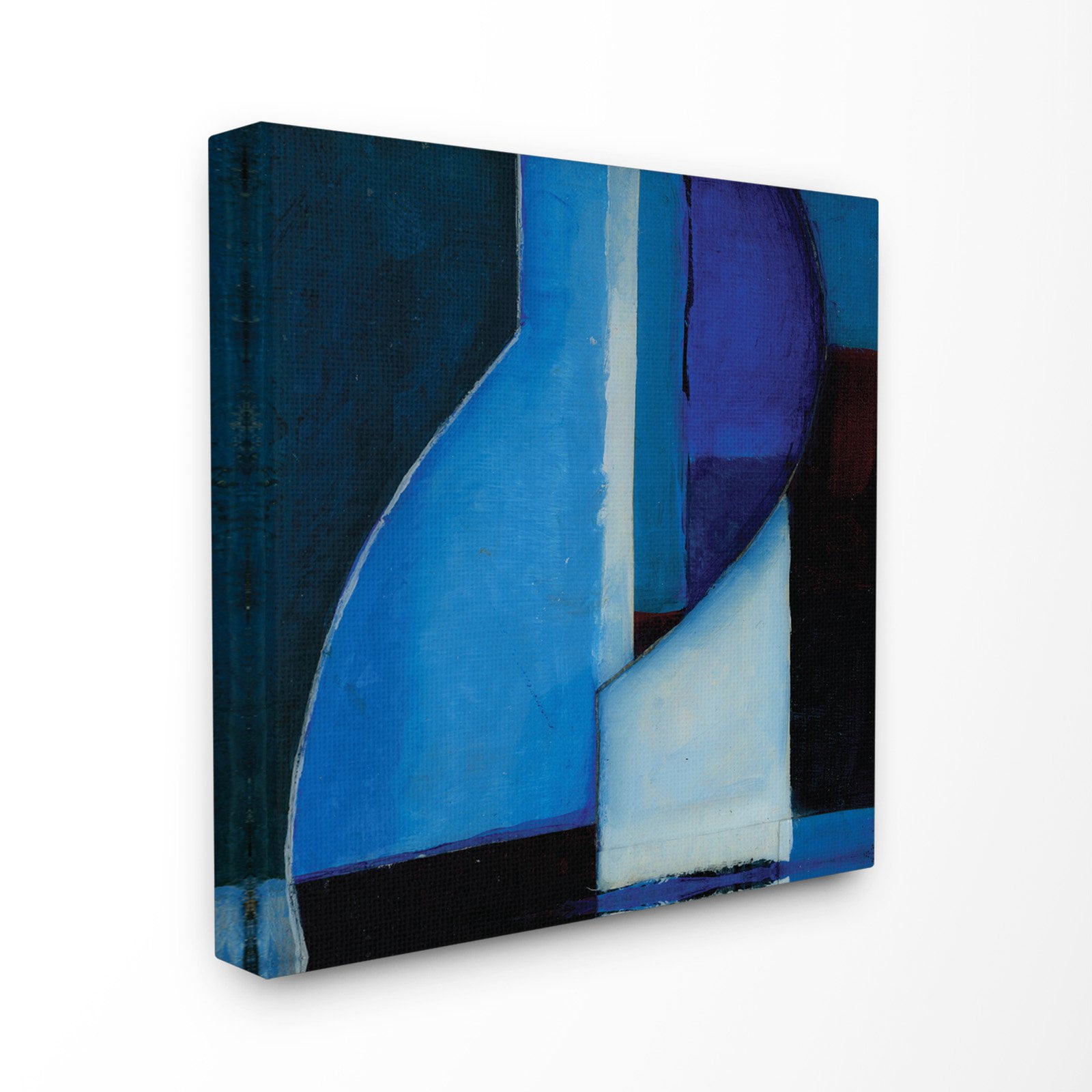 The Stupell Home Decor Collection Modern Zig Zag Blues Wall Art