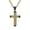 Gold no chain, variant on Unisex Stainless Steel Personality Hip Hop 2 Colors Hollow Honeycomb Pattern Cross Biker Pendant Crucifix Necklace Silver No Chain