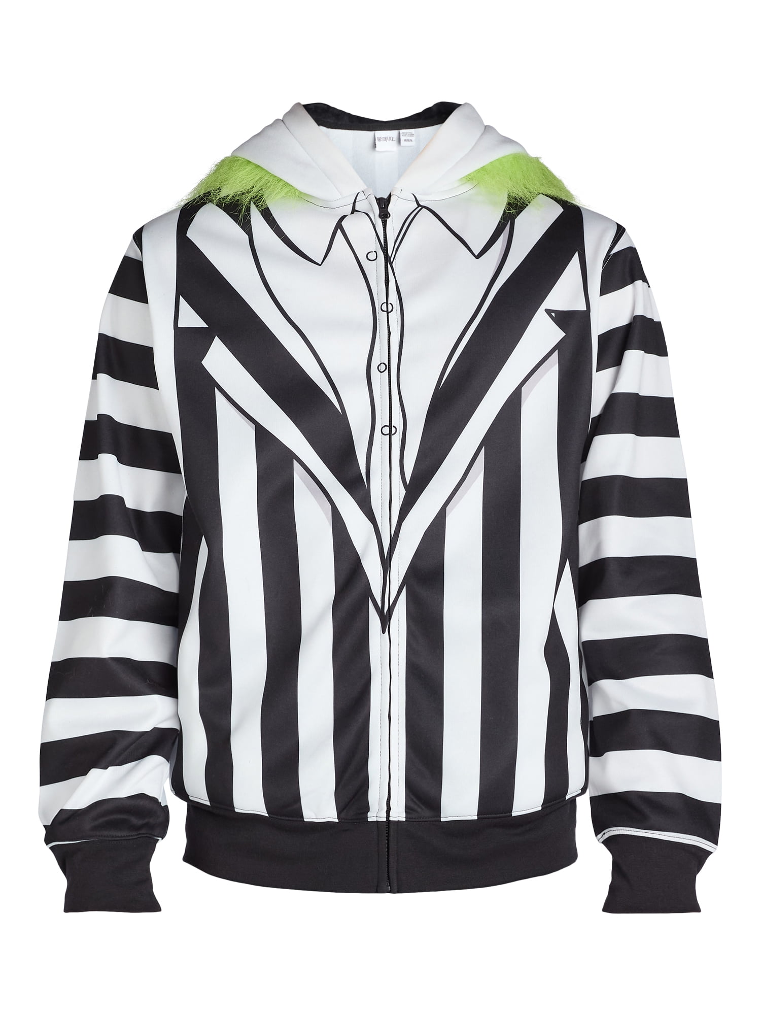 Beetlejuice Men’s and Big Men’s Graphic Zip Front Hoodie, Sizes XS-3XL