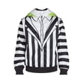 thumbnail image 2 of Beetlejuice Men’s and Big Men’s Graphic Zip Front Cosplay Hoodie, Sizes XS-3XL, 2 of 2