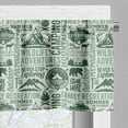 thumbnail image 3 of Ambesonne Camping Window Valance, Outdoors Adventure Theme, 54" X 12", Pale Green Dark Green, 3 of 5