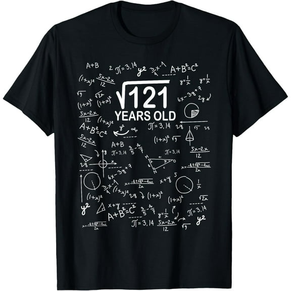 Exquisite and comfortable-Square Root of 121 Math 11th Birthday Gift 11 Years Old T-Shirt