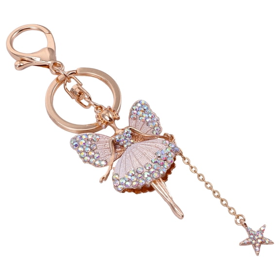 CRILSTYLEO Sparkling Flower Keychain with Rhinestones and Crystals for Women and Girls, Perfect Gift for Special Occasions