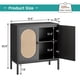 thumbnail image 5 of Aparador de Madera – Moderno con Puertas de Vidrio y Estantes – Gabinete Buffet Auxiliar – Entrada, Salón, Comedor o Cocina – Organización Ideal- Color negro, Black square pin, 5 of 8