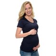 thumbnail image 4 of Short Sleeve Ruched Side Maternity T-Shirt, 4 of 4