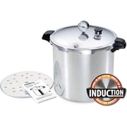 Presto 23-Quart Induction Compatible Pressure Canner, Silver, Aluminum