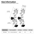 thumbnail image 2 of KLL Lavender Flowers Print Cool Socks Men's Women's Crew Socks Funny Crazy Novelty Stockings, 2 of 6