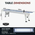 thumbnail image 2 of Hathaway Crestline 12-ft Outdoor Shuffleboard Table, 2 of 7