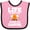 Pink and Black, variant on Inktastic Life is Better Around The Campfire Boys or Girls Baby Bib