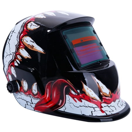 Ktaxon Solar Auto Darkening Welding Helmet Mask Hood Wide Shade Range MIG TIG ARC Professional Mask,Blood