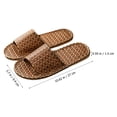 thumbnail image 3 of 1 par de zapatillas nórdicas de ratán zapatillas tejidas tejidas de hierba en casa para hombres mujeres, 3 of 5