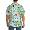 thumbnail image 5 of Fotbe Cute Floral Frog print Short Sleeve Button Down Shirts for Men Casual Summer Beach Wrinkle Free Shirt-Medium, 5 of 7